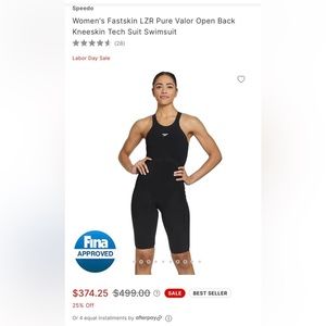 Speedo Pure Valor kneeskin size 28